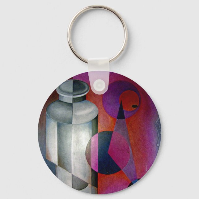 abstract 10 keychain (Front)
