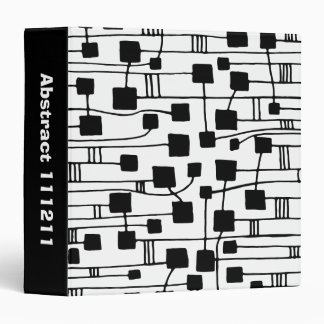 Abstract 111211 - Black and White (1.5in) Binder