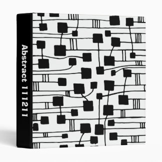 Abstract 111211 - Black and White (1in) Binder
