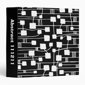Abstract 111211 - White on Black (1.5in) Binder