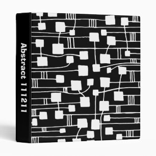 Abstract 111211 - White on Black (2in) Binder