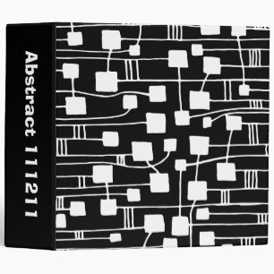 Abstract 111211 - White on Black (2in) Binder