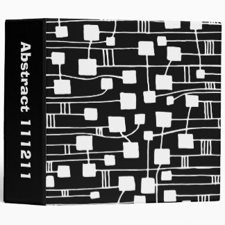 Abstract 111211 - White on Black (2in) Binder