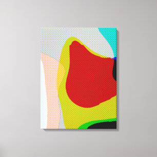 Abstract 1117 - Colourful Pop Art Canvas Print