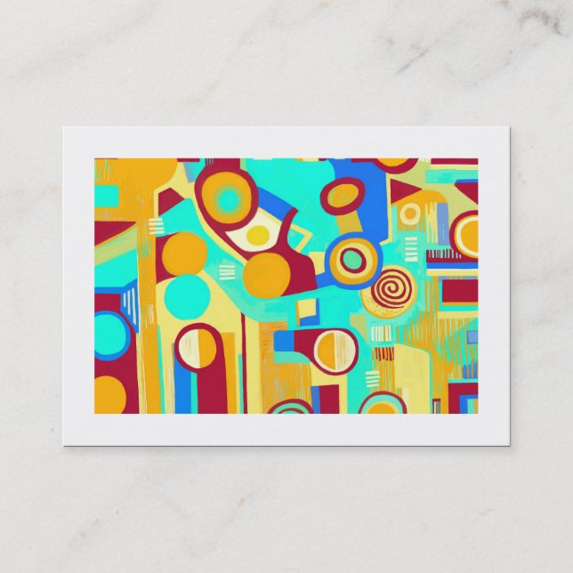 Abstract 120711 (bordered) business card (Front)