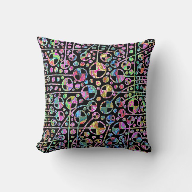 Abstract 130112 v1 throw pillow (Front)
