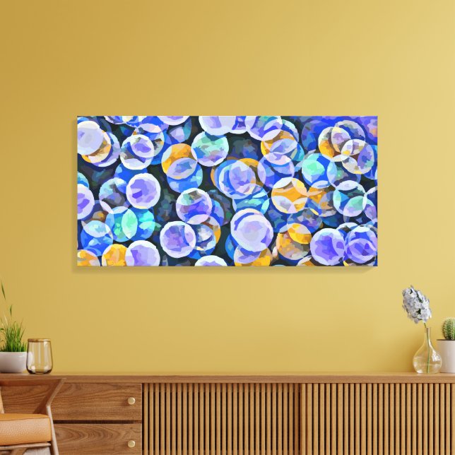Abstract 14091 canvas print (Insitu(LivingRoom))