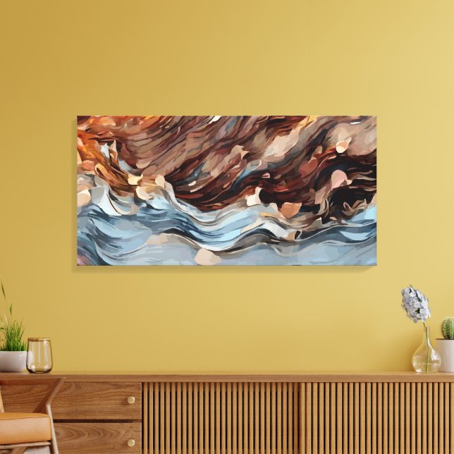 Abstract 14254 canvas print (Insitu(LivingRoom))