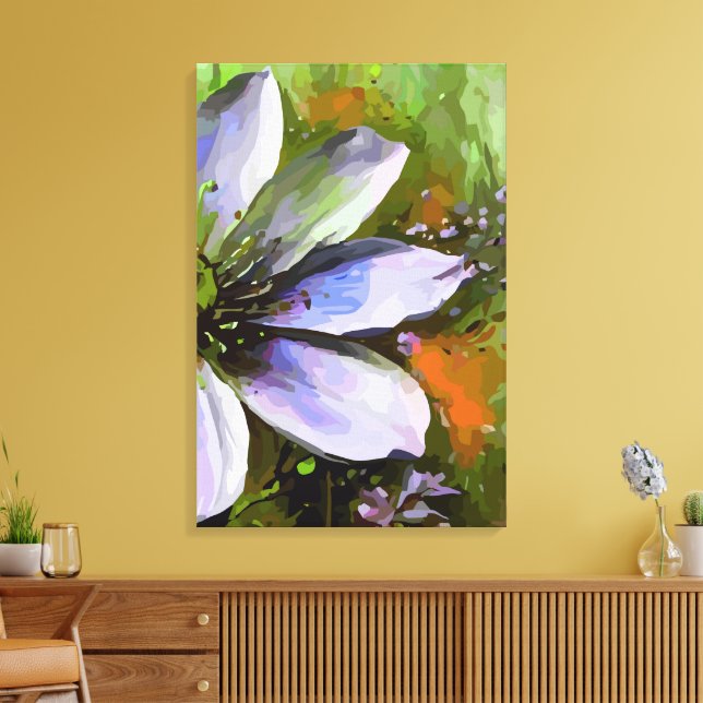 Abstract 14645 canvas print (Insitu(LivingRoom))