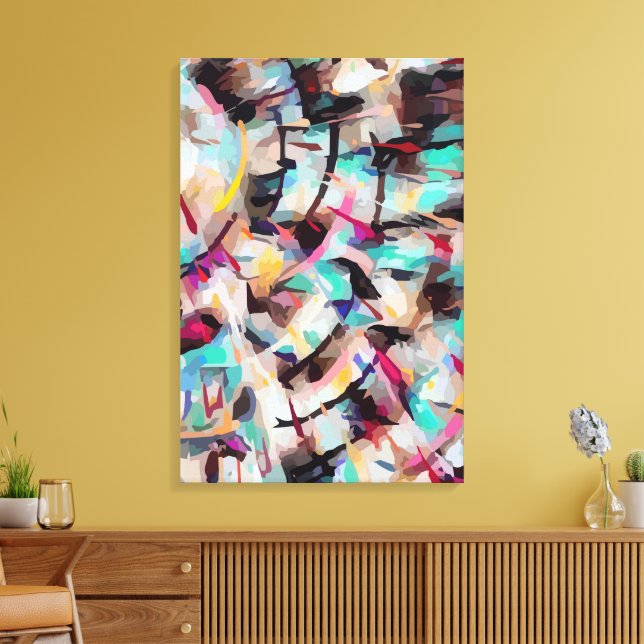 Abstract 14647 canvas print (Insitu(LivingRoom))