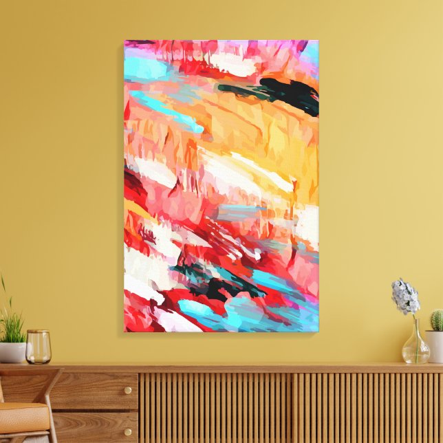 Abstract 14649 canvas print (Insitu(LivingRoom))
