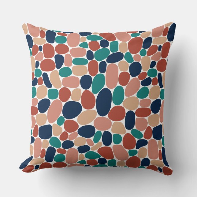 Abstract 160417 - Mineral Colours Throw Pillow (Front)