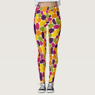 Abstract 160417 - Wine Gum Colours Leggings
