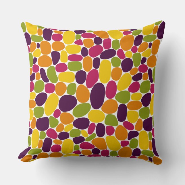 Abstract 160417 - Wine Gum Colours Throw Pillow (Front)