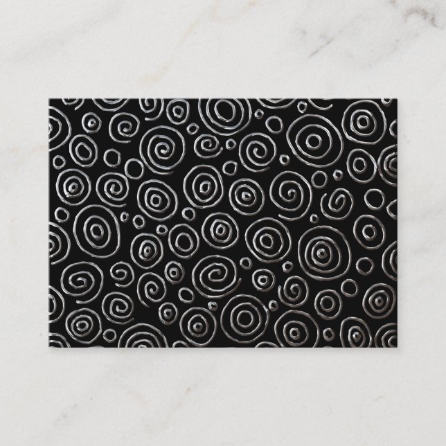 Abstract 181112 - Exotic Metal Business Card (Front)