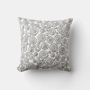 Abstract 181112 - Exotic Metal - White Throw Pillow