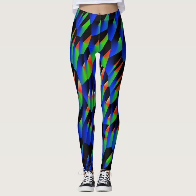 Abstract 190716(03) leggings (Front)