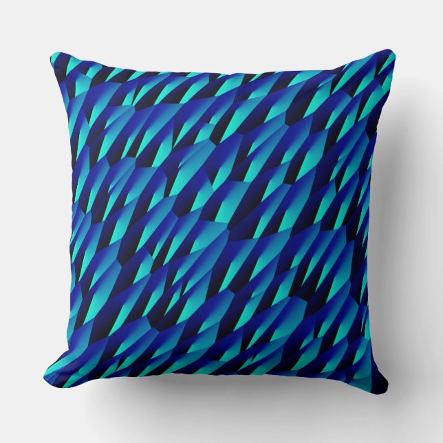 Abstract 190716(05) throw pillow (Front)
