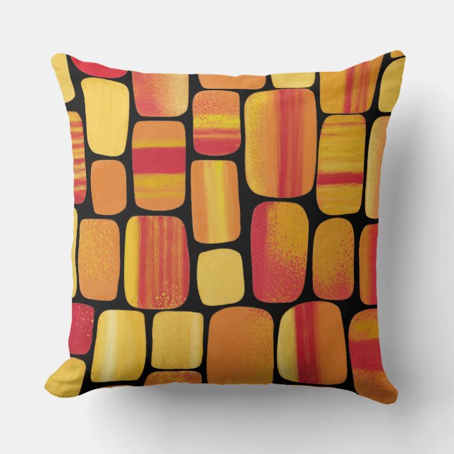 Abstract 191216 throw pillow (Front)
