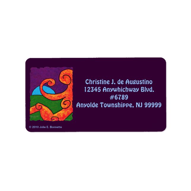 Abstract 1-6-10 Address Label (Front)