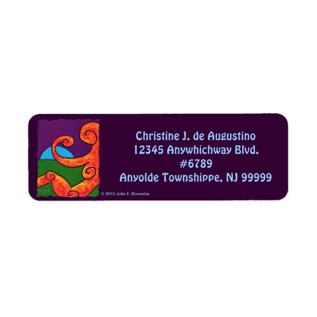 Abstract 1-6-10 Return Address Label (Front)