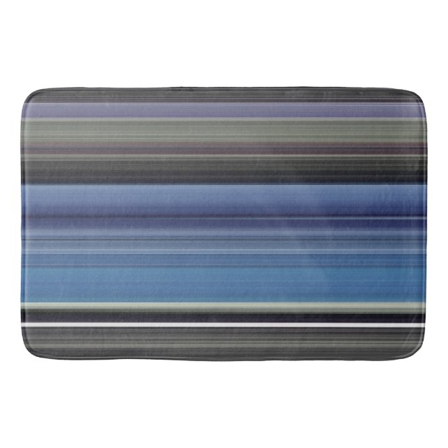 Abstract #1: Blue and gray Bath Mat (Front)