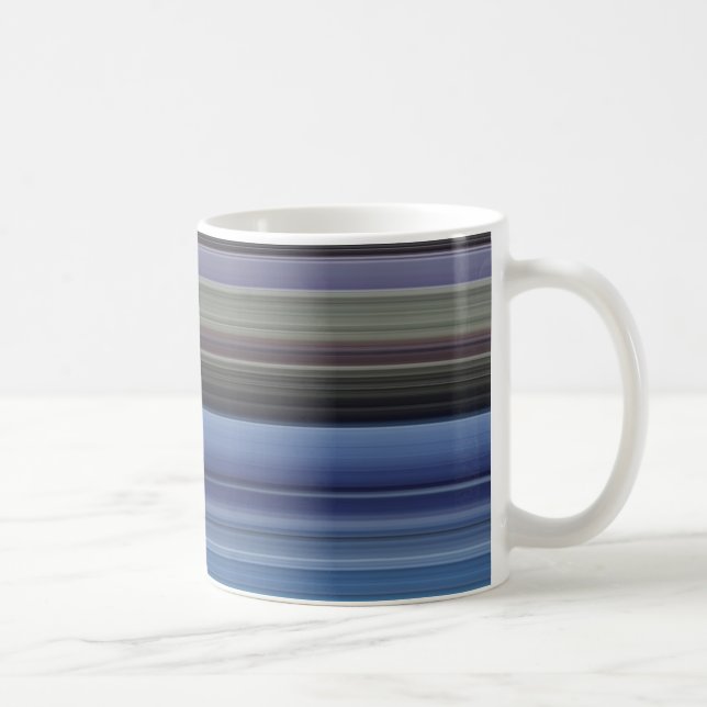Abstract #1: Blue and gray Coffee Mug (Right)
