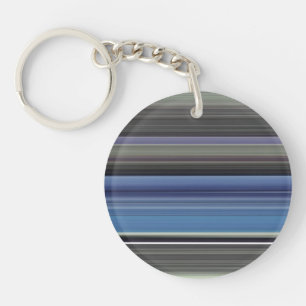 Abstract #1: Blue and gray Keychain
