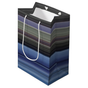 Abstract #1: Blue and grey Medium Gift Bag