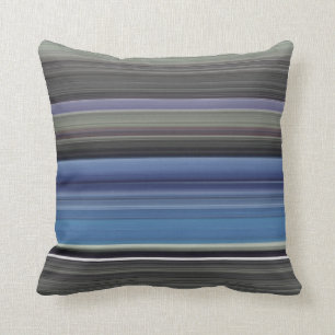 Abstract #1: Blue and grey Throw Pillow