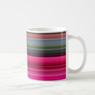 Abstract #1: Cerise and gray Coffee Mug