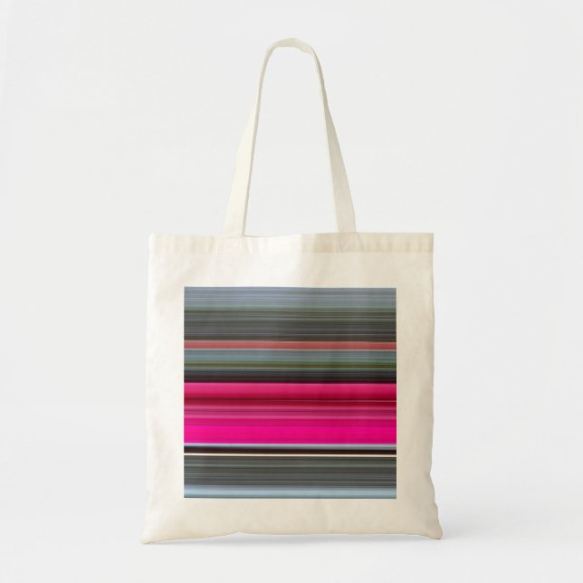 Abstract #1: Cerise and gray Tote Bag (Front)