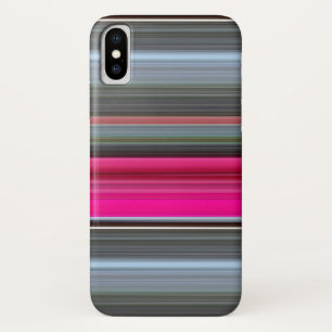Abstract #1: Cerise and grey iPhone X Case