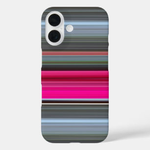 Abstract #1: Cerise and grey iPhone 16 Case