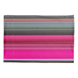 Abstract #1: Cerise and grey Pillowcase