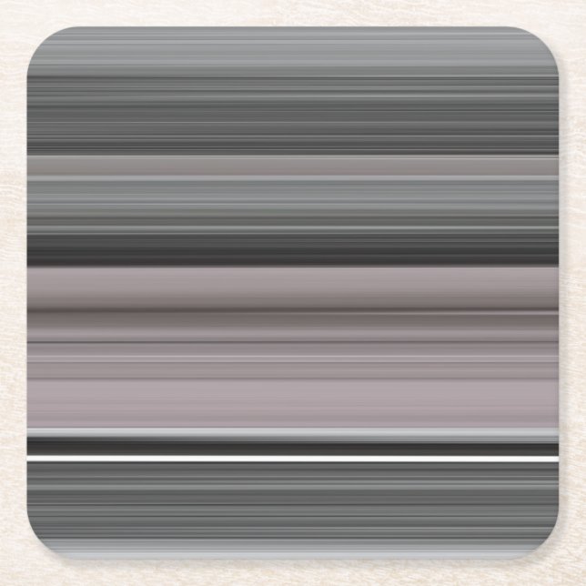 Abstract #1: Gray Square Paper Coaster (Front)
