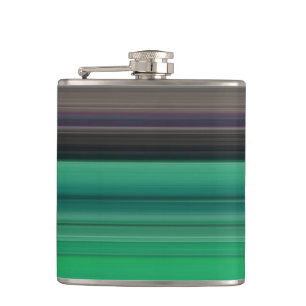 Abstract #1: Green and grey Hip Flask