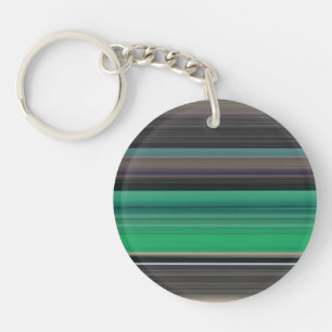 Abstract #1: Green and grey Keychain