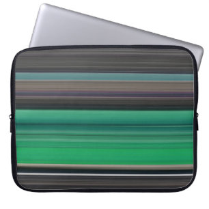 Abstract #1: Green and grey Laptop Sleeve