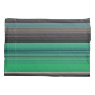 Abstract #1: Green and grey Pillowcase