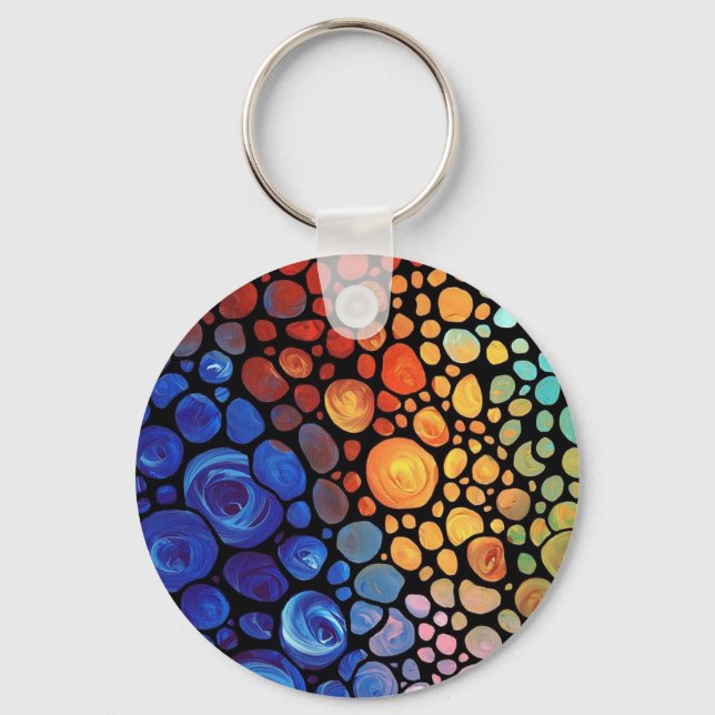 abstract-1 keychain (Front)