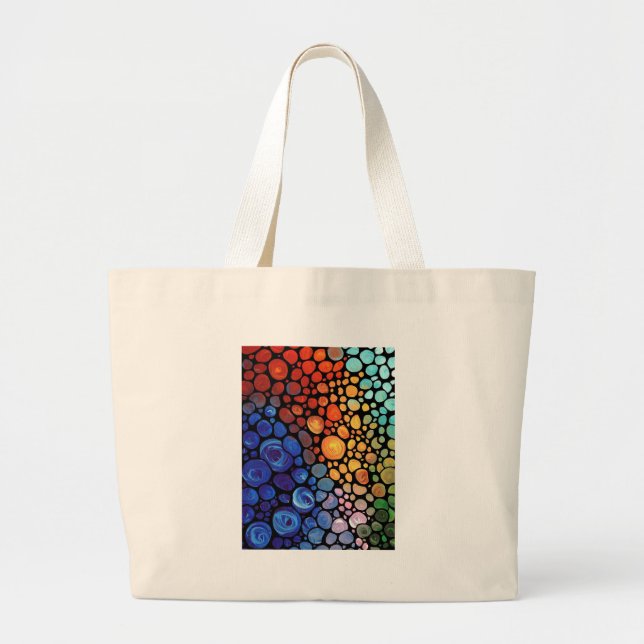abstract-1 large tote bag (Front)