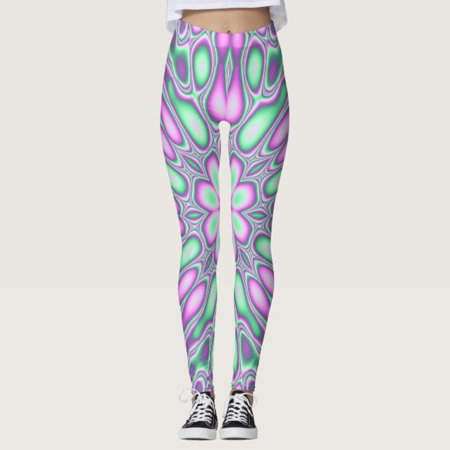 Abstract 1 leggings (Front)