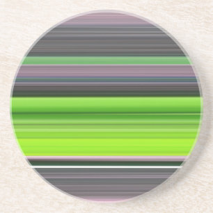 Abstract #1: Lime and grey Coaster