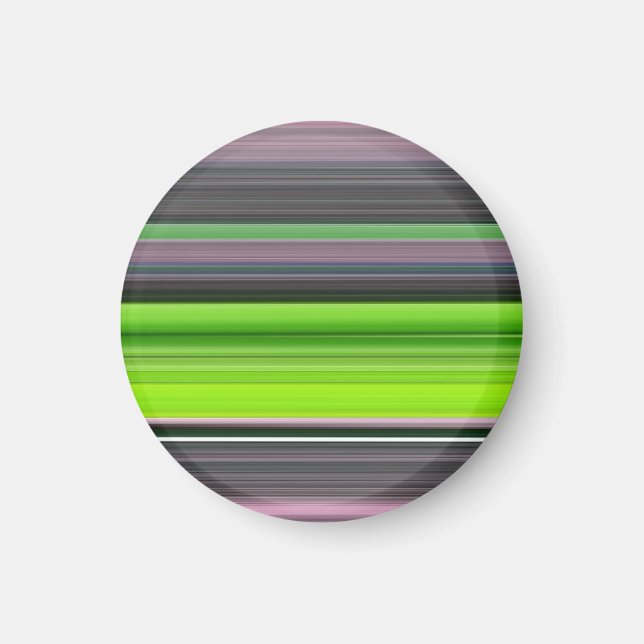 Abstract #1: Lime and grey Magnet (Front)