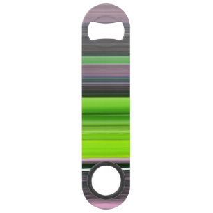 Abstract #1: Lime and grey Speed Bottle Opener