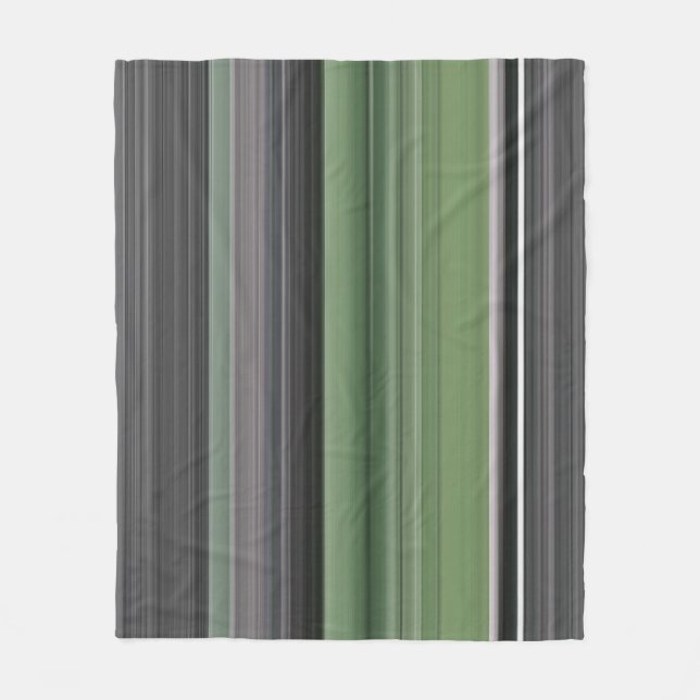 Abstract #1: Olive green and gray Fleece Blanket (Front)