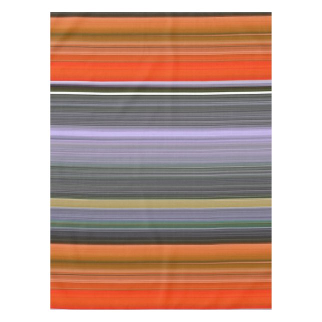 Abstract #1: Orange and gray Tablecloth (Front)
