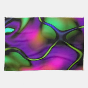Abstract 1 Pastel Motion Kitchen Towel