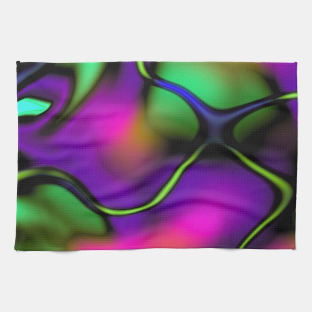 Abstract 1 Pastel Motion Kitchen Towel (Horizontal)